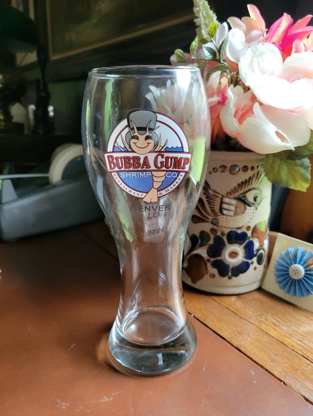 Bubba gump shrimp Denver 9” glass